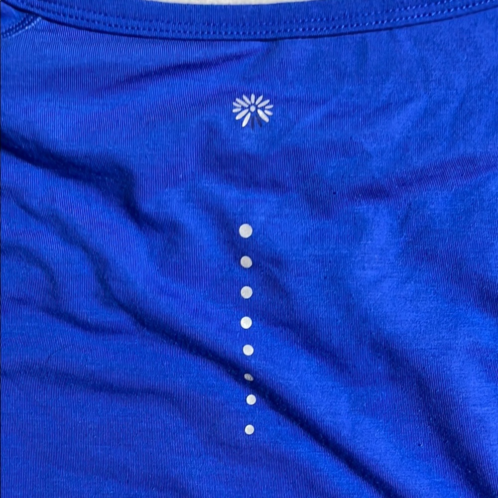 Tangerine Cobalt Blue Relaxed Short Sleeve Activewear Tee - Picture 8 of 8